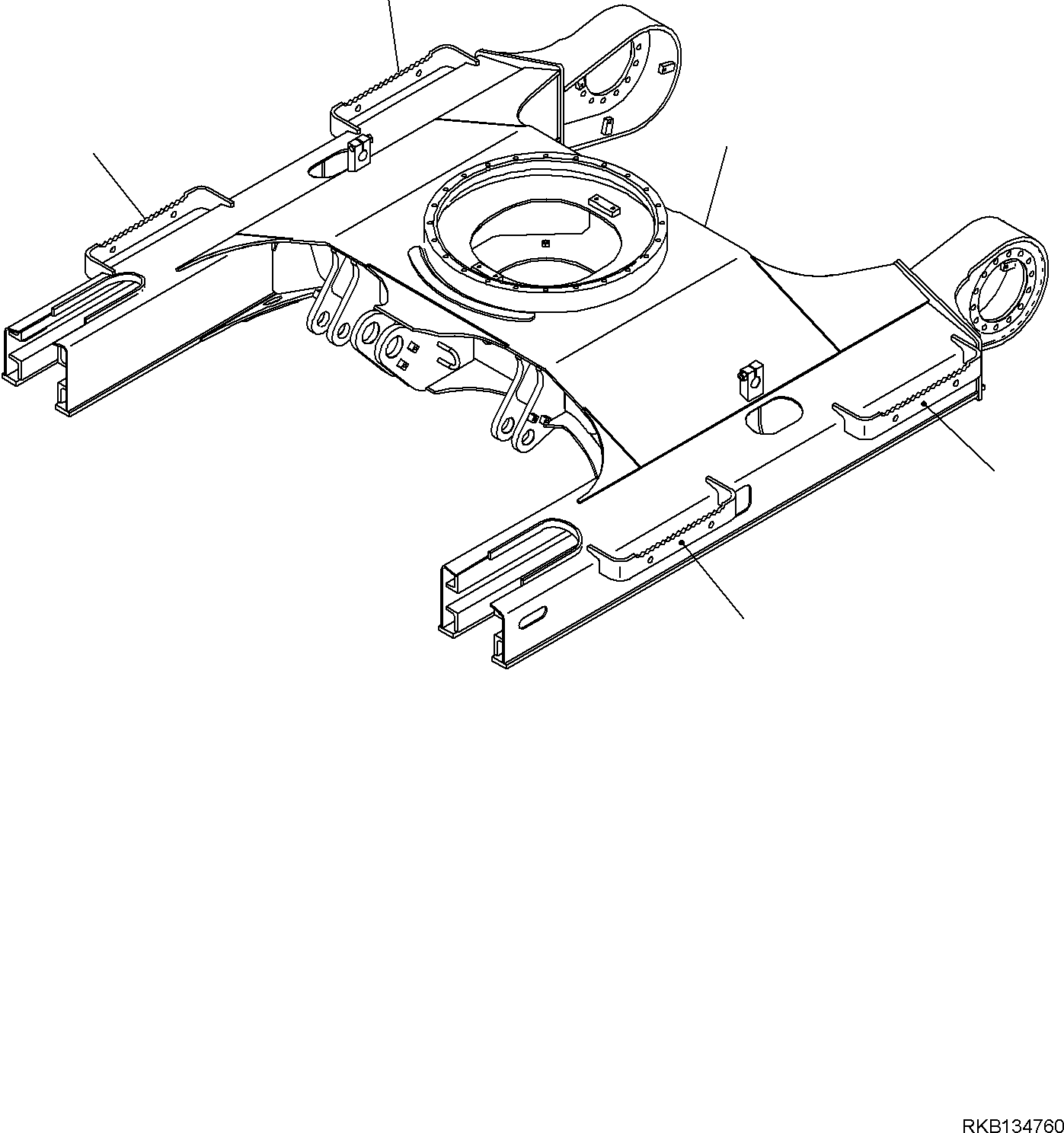 Рама 22P-30-R1160 KOMATSU
