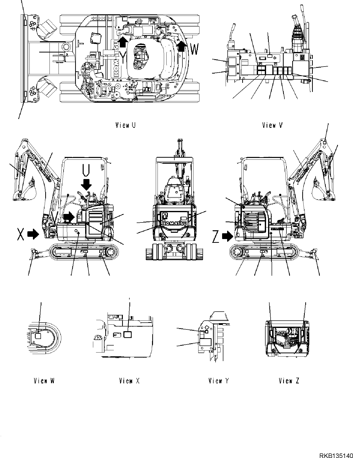 PLATE, OPERATING PATTERN 22J-98-58650 KOMATSU
