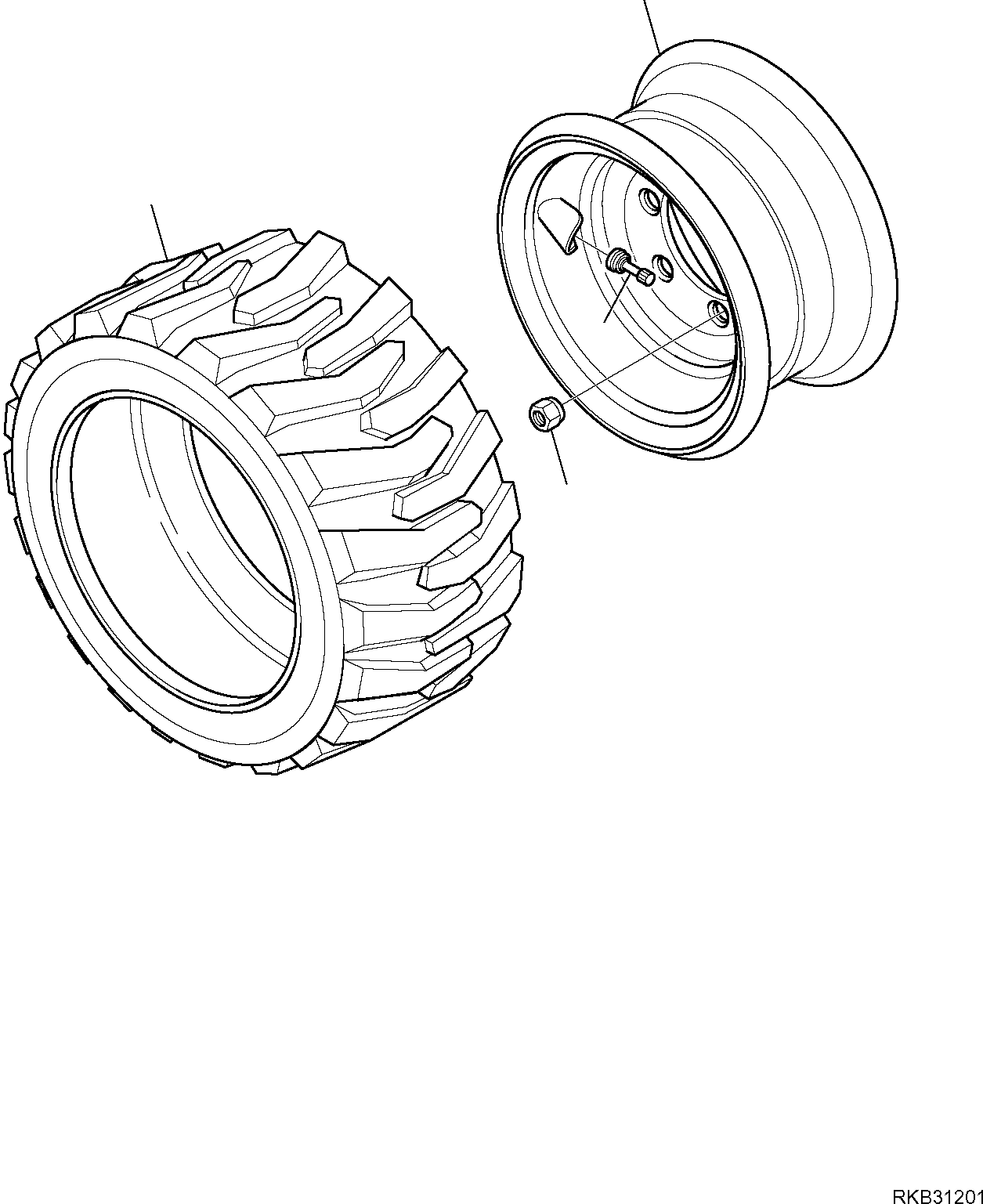 WHEEL R.H., ASSEMBLY 37D-30-11312 KOMATSU