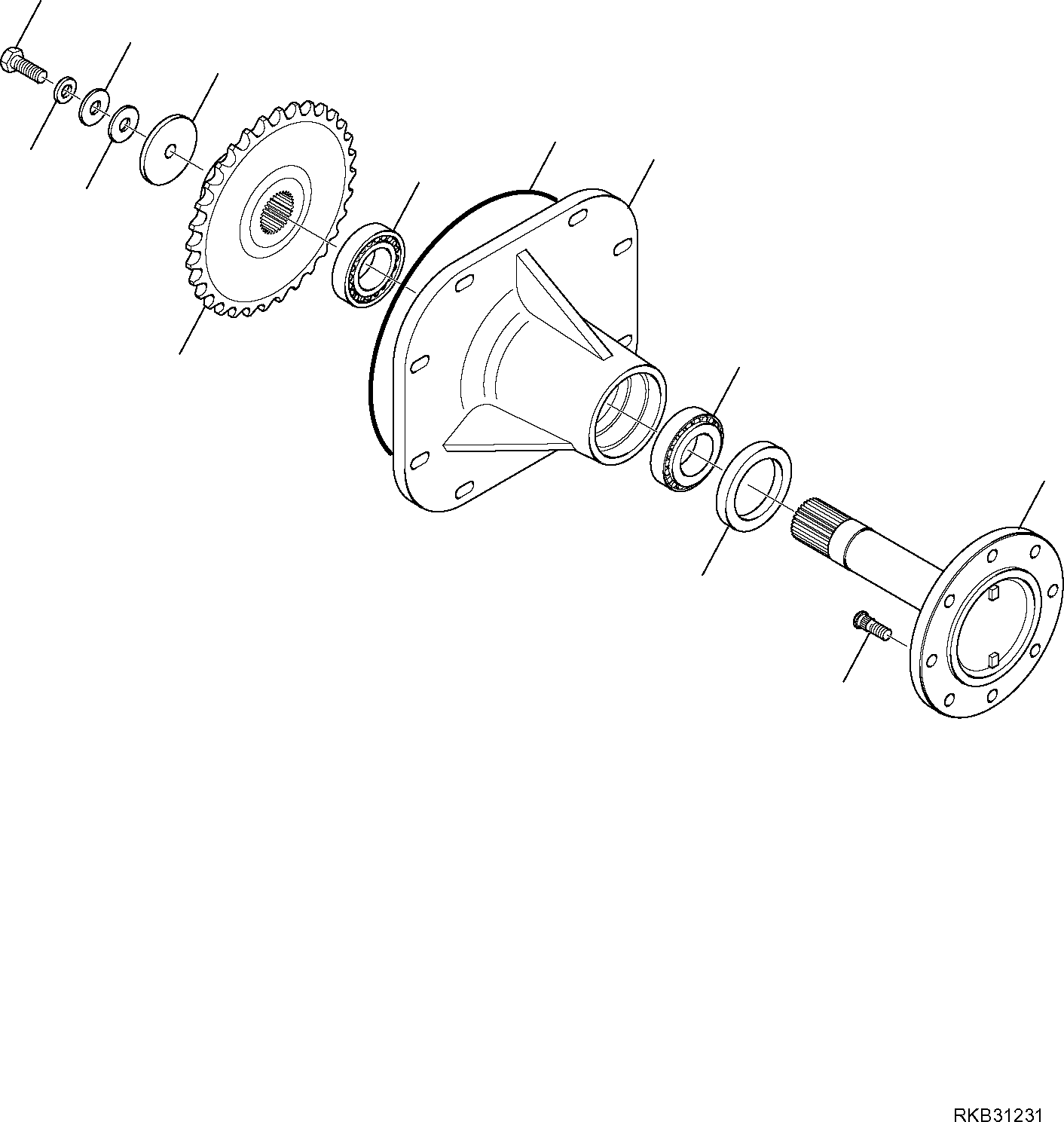 DRIVE SHAFT, ASSEMBLY 37C-22-11202 KOMATSU