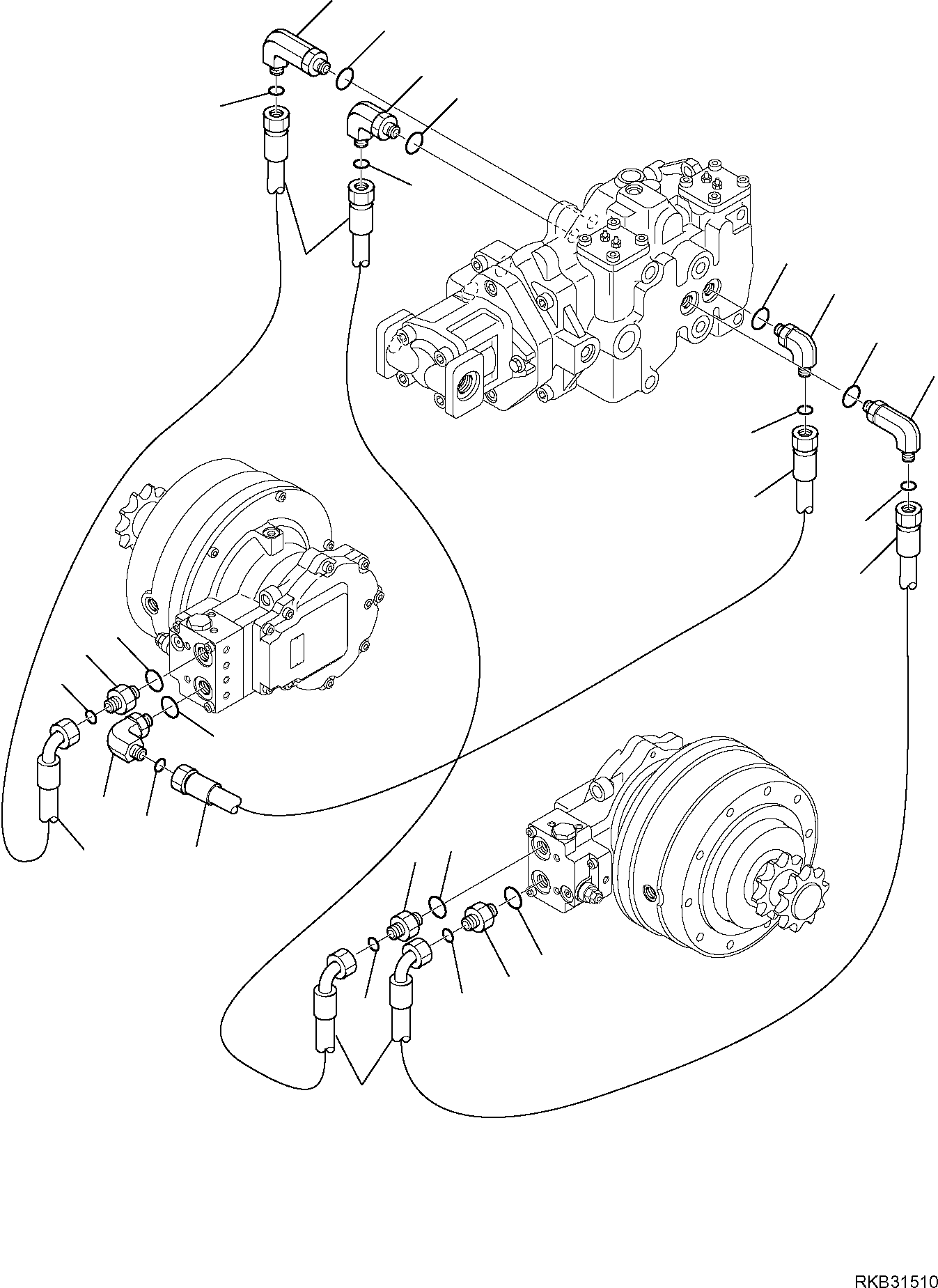 Соединительный штуцер 37D-09-67142 KOMATSU