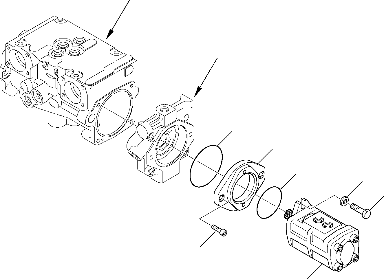 HYDRAULIC PUMP, ASSY. (HIGH-FLOW) (720-2T-00170) KOMATSU
