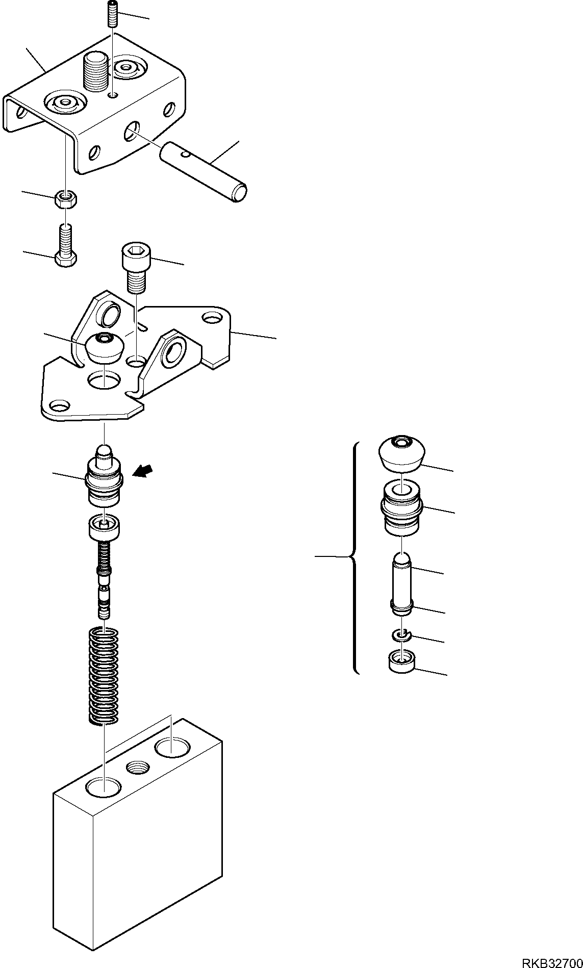 Пластина RE08204861 KOMATSU