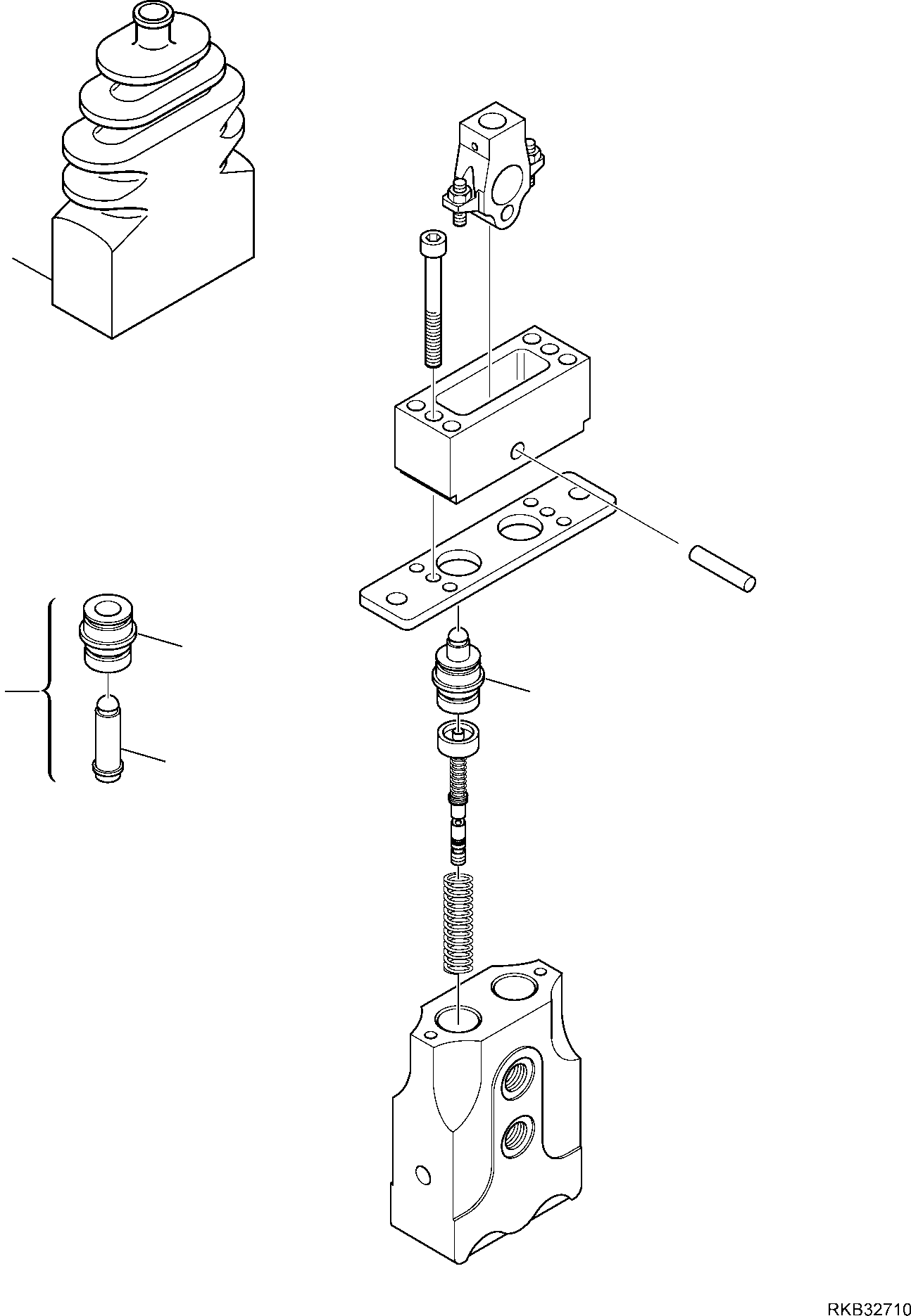PPC VALVE, ASSEMBLY 702-16-R1601 KOMATSU
