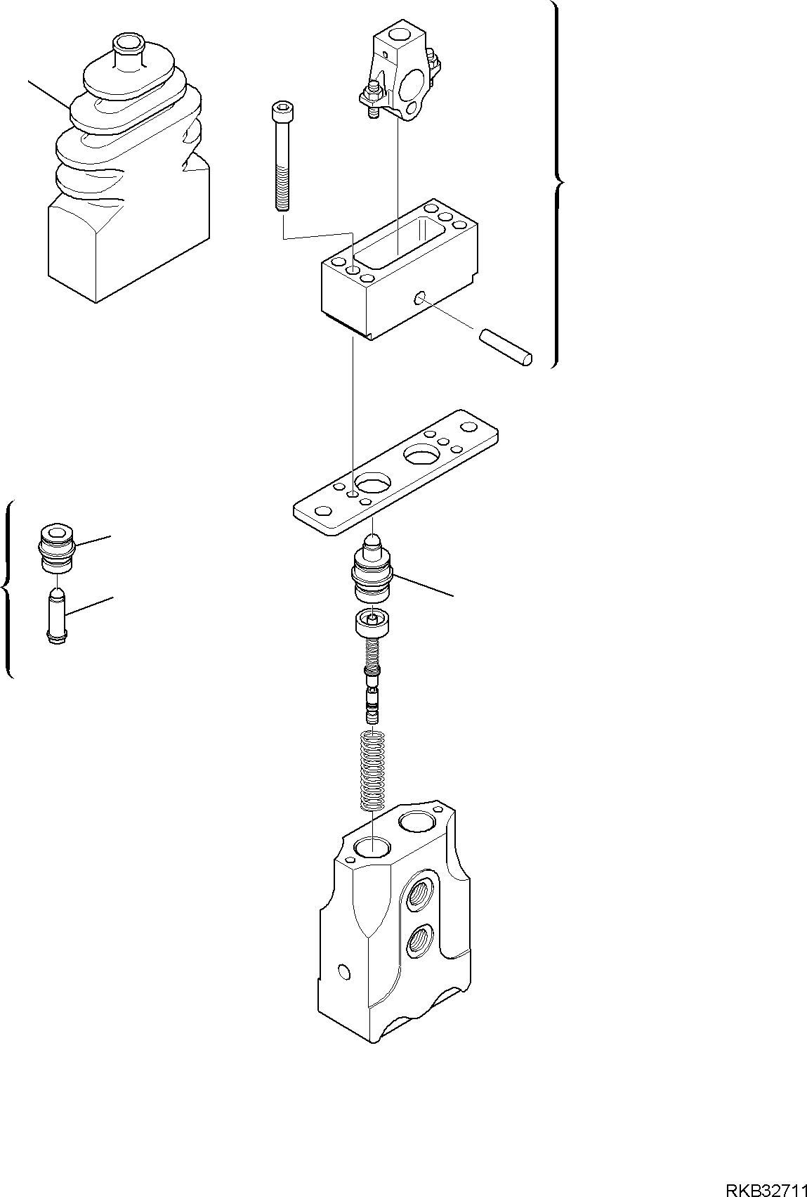 KIT, LEVER RER908200152 KOMATSU
