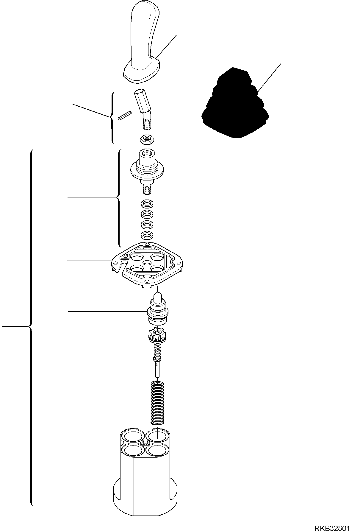KNOB, ASSEMBLY RE08204732 KOMATSU