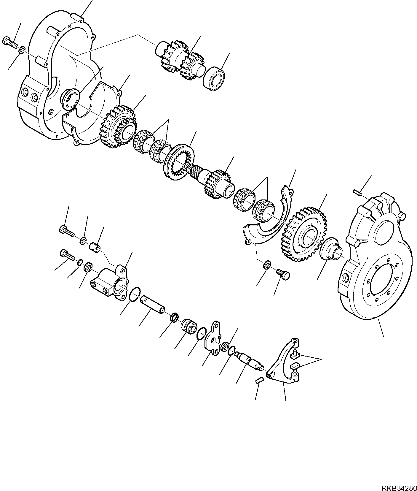 REAR AXLE, ASSEMBLY 21W-22-R1010 KOMATSU