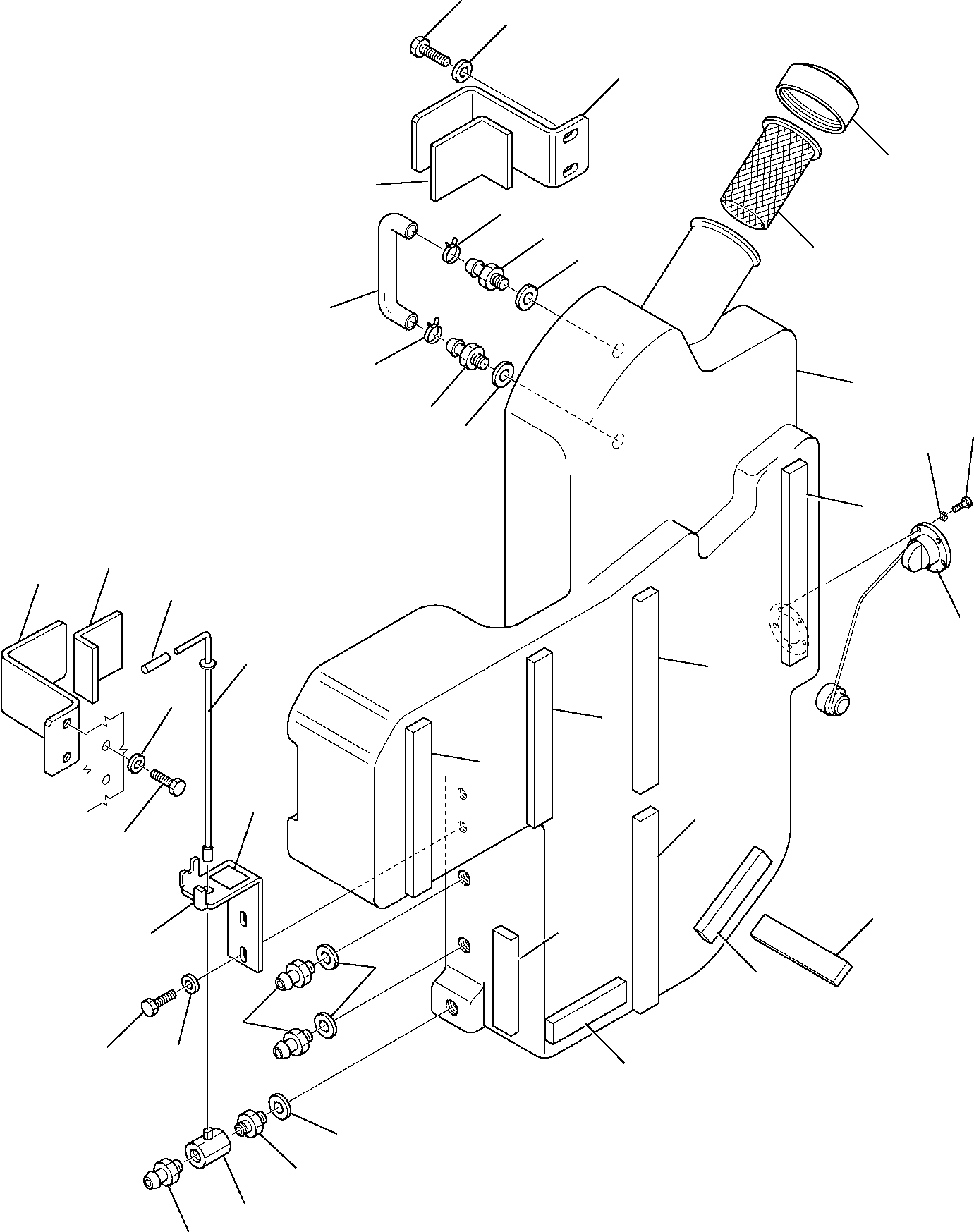 Топливный бак 37C-04-11602 KOMATSU