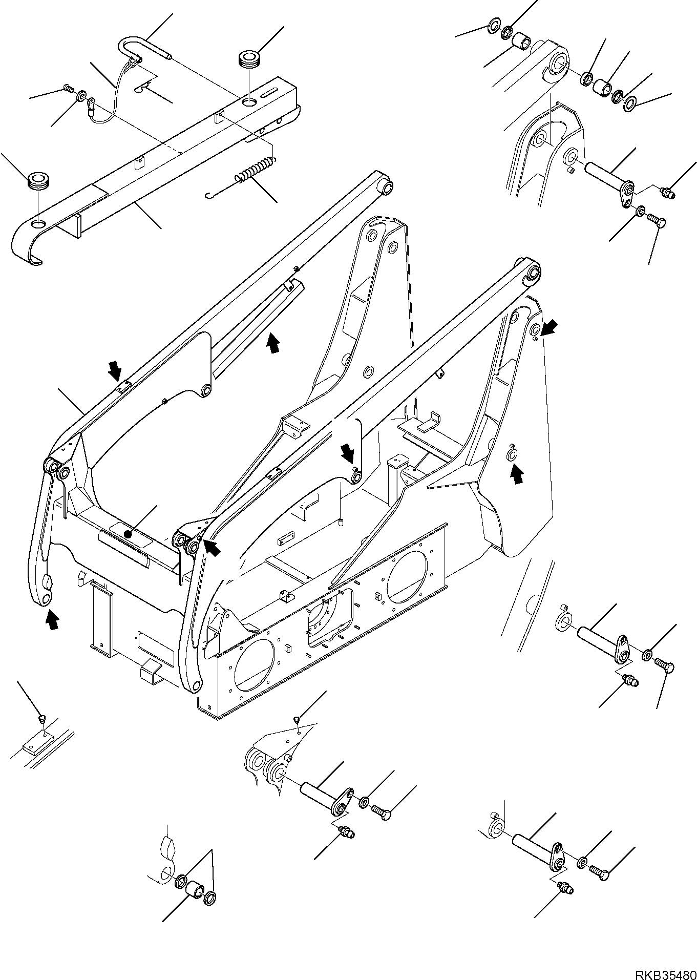 Проходная втулка 3A1-70-11570 KOMATSU