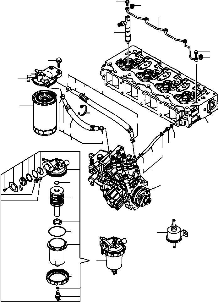 FILTER, SPIN ON YM123907-55800 KOMATSU