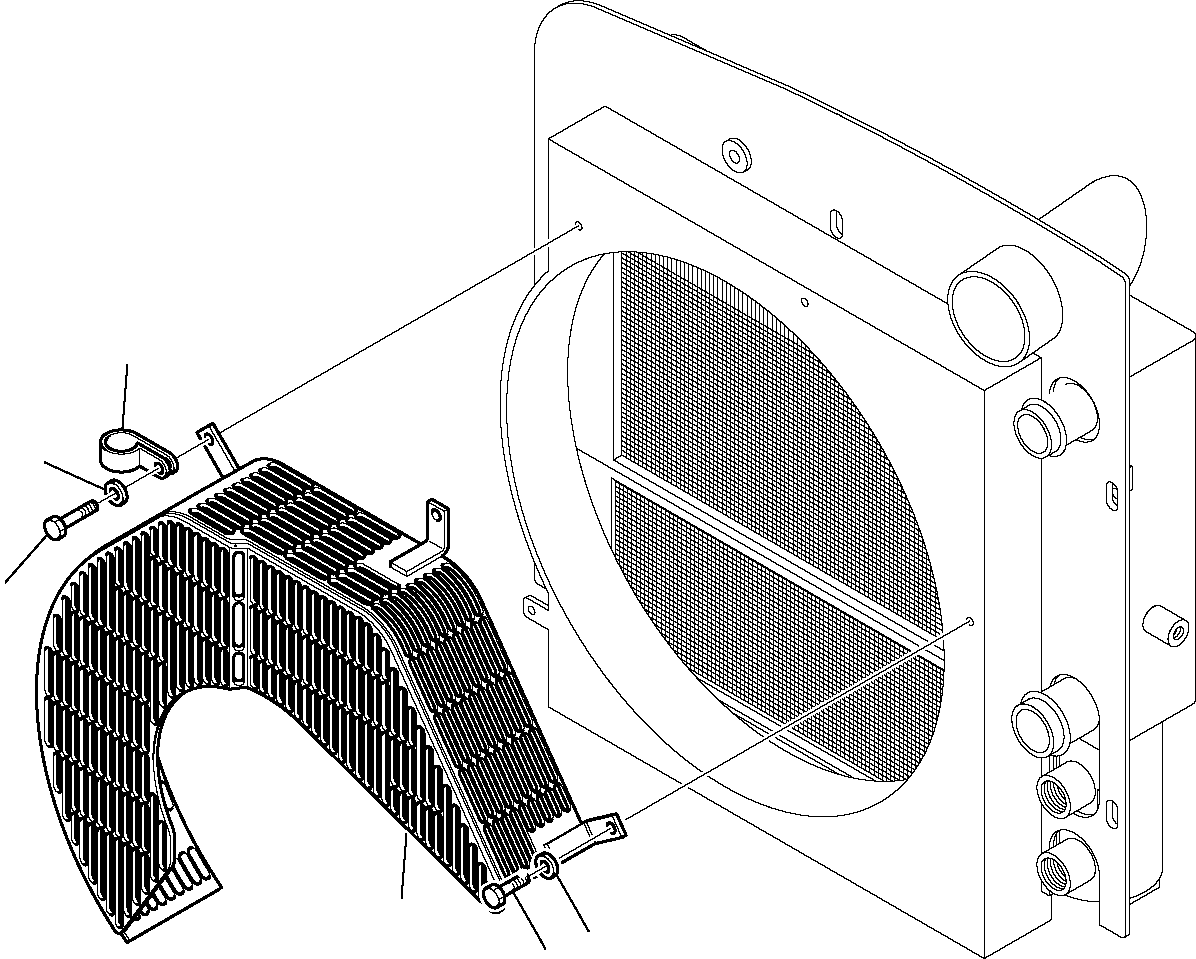 FAN GUARD 395-03-11191 KOMATSU