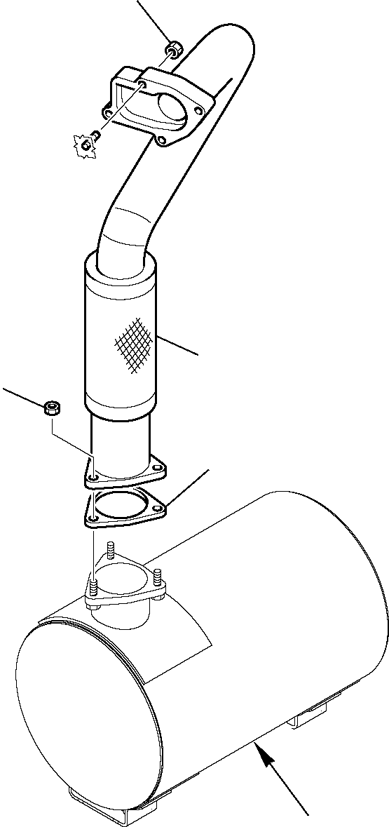 MANIFOLD, EXHAUST 395-02-11121 KOMATSU