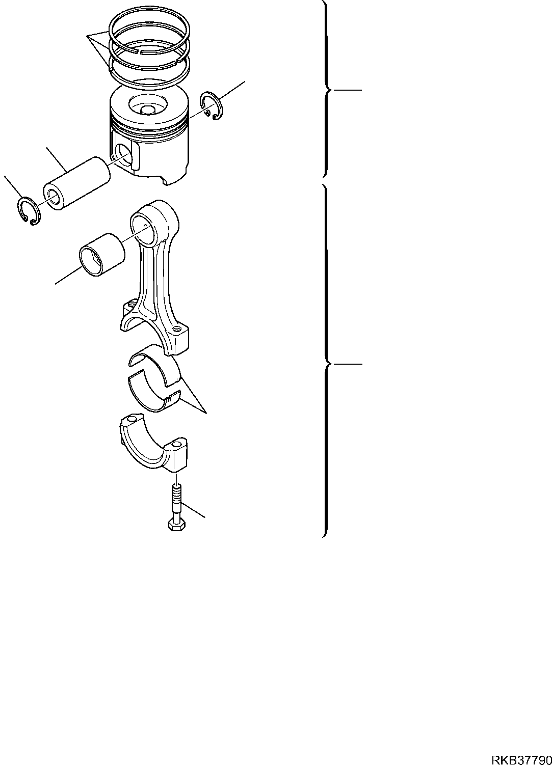 CONNECTING ROD, ASSY. EA2831298 KOMATSU