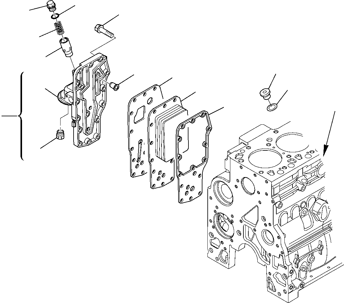 EXCHANGER, ASSEMBLY EA4899643 KOMATSU