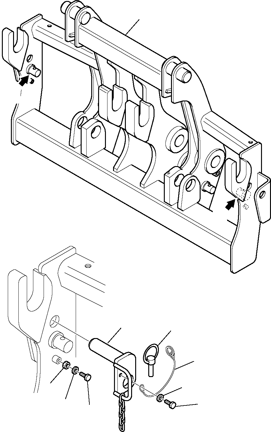 FRAME, EQUIPMENT CARRIER 395-70-11490 KOMATSU