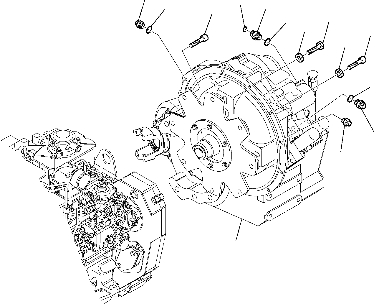 Соединительный штуцер 37D-09-65087 KOMATSU