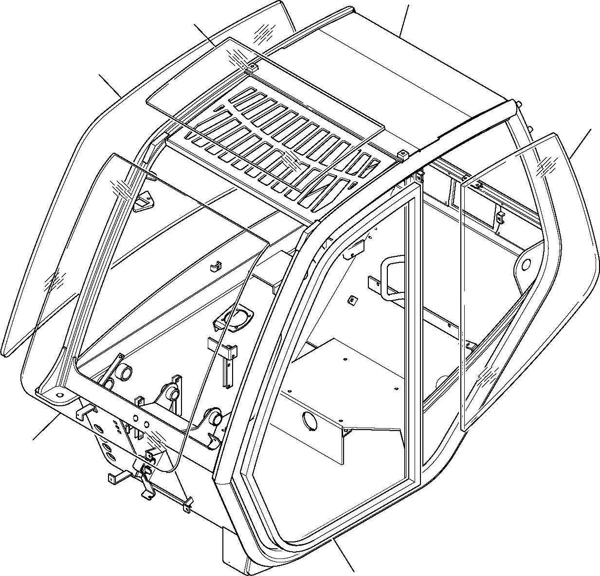 FRAME, CAB 395-56-12004 KOMATSU