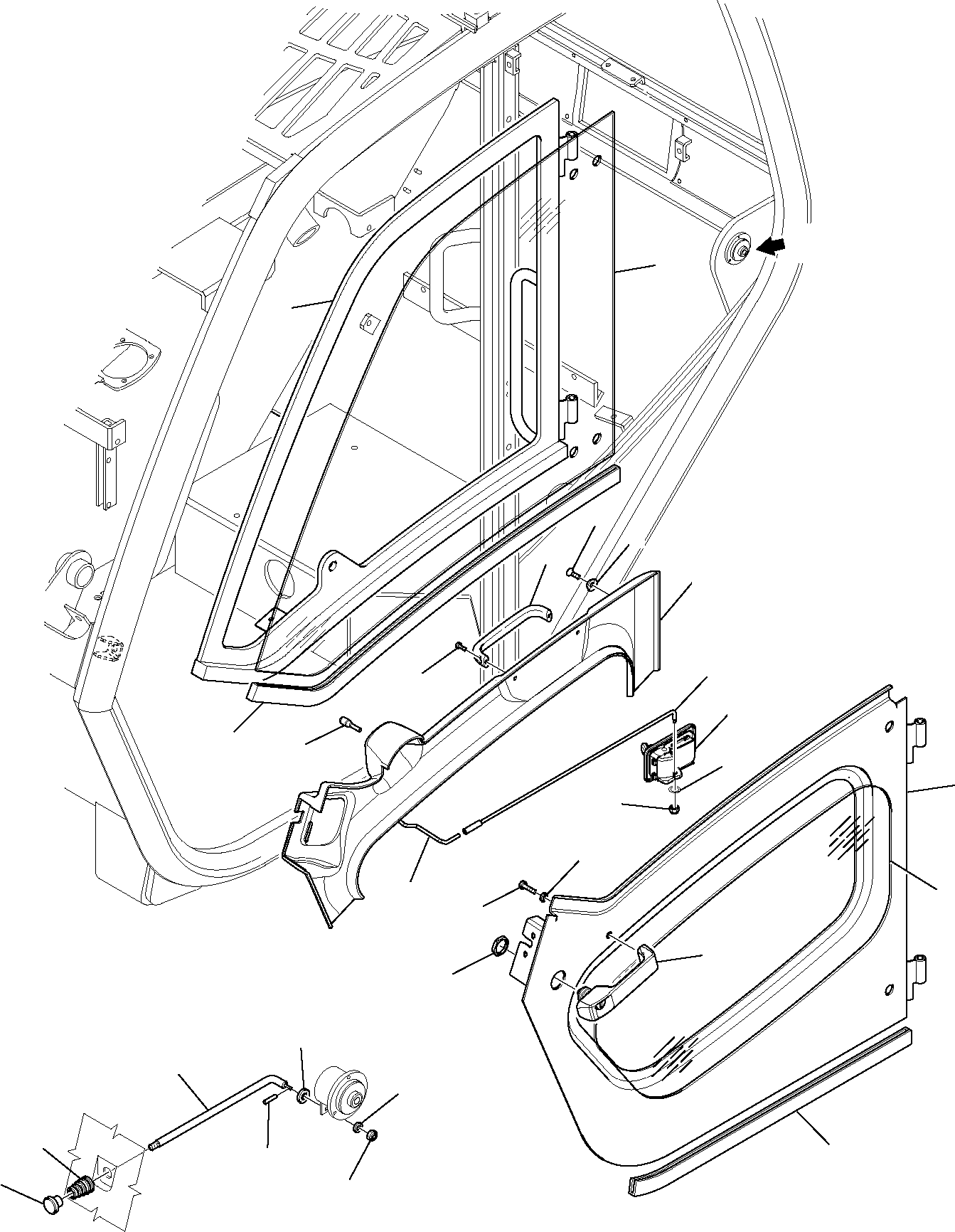 Пружинный штифт 802510056 KOMATSU