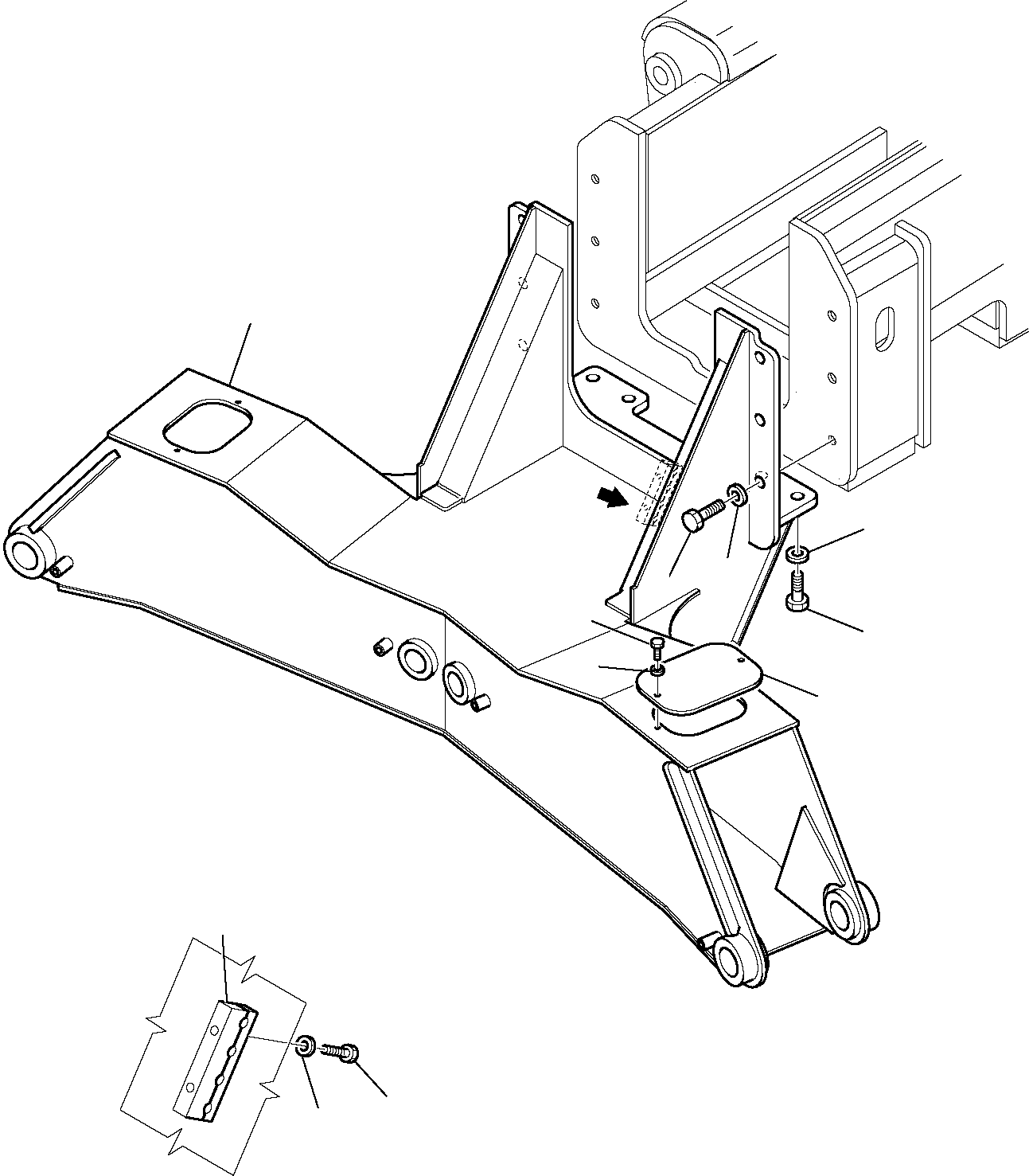 FRAME, OUTRIGGER 395-47-11372 KOMATSU