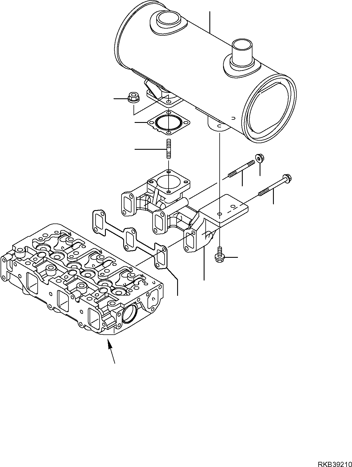SILENCER YM129244-13500 KOMATSU