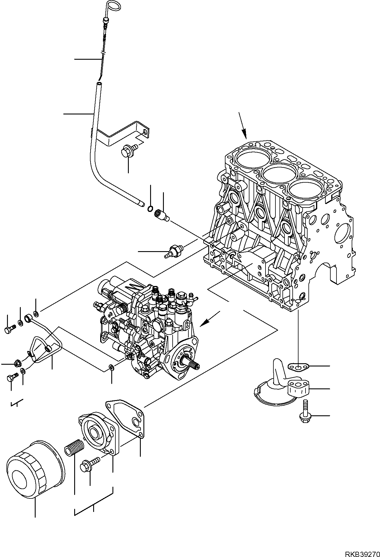 GUIDE, DIPSTICK YM129244-34850 KOMATSU