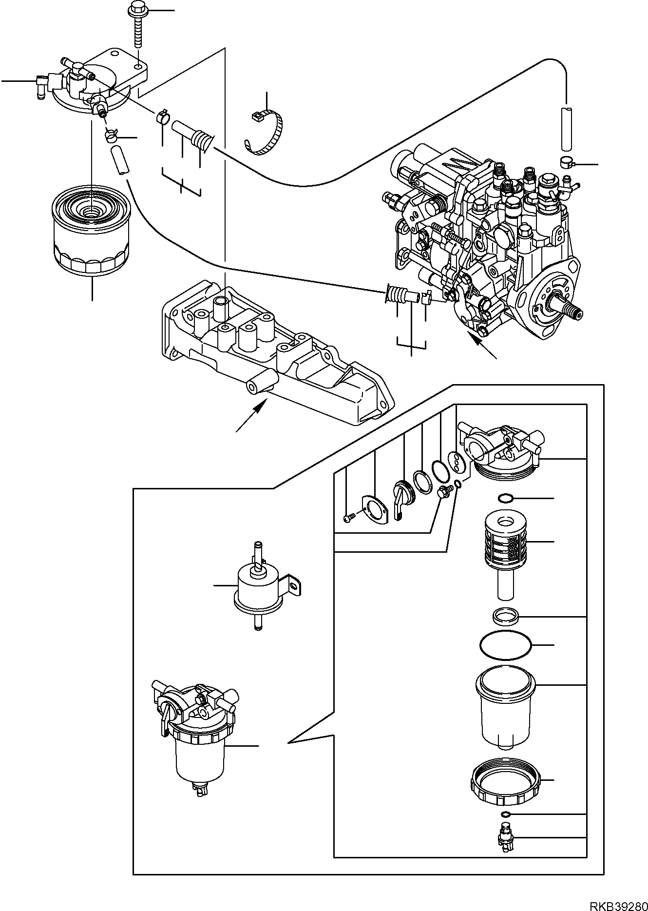 SEPARATOR, ASSEMBLY YM129906-55700 KOMATSU