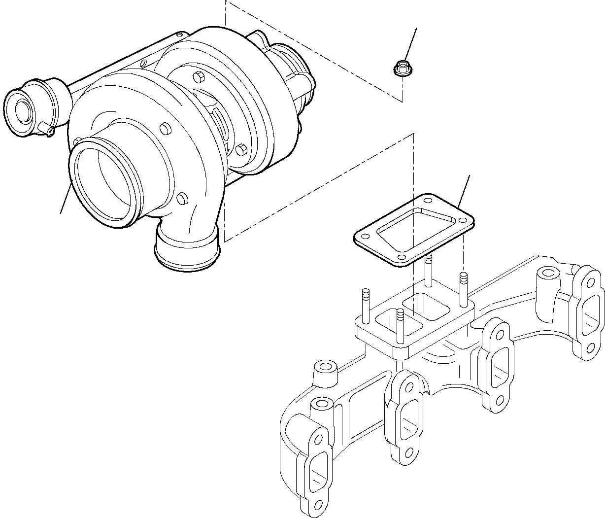 TURBOCHARGER EA504061374 KOMATSU