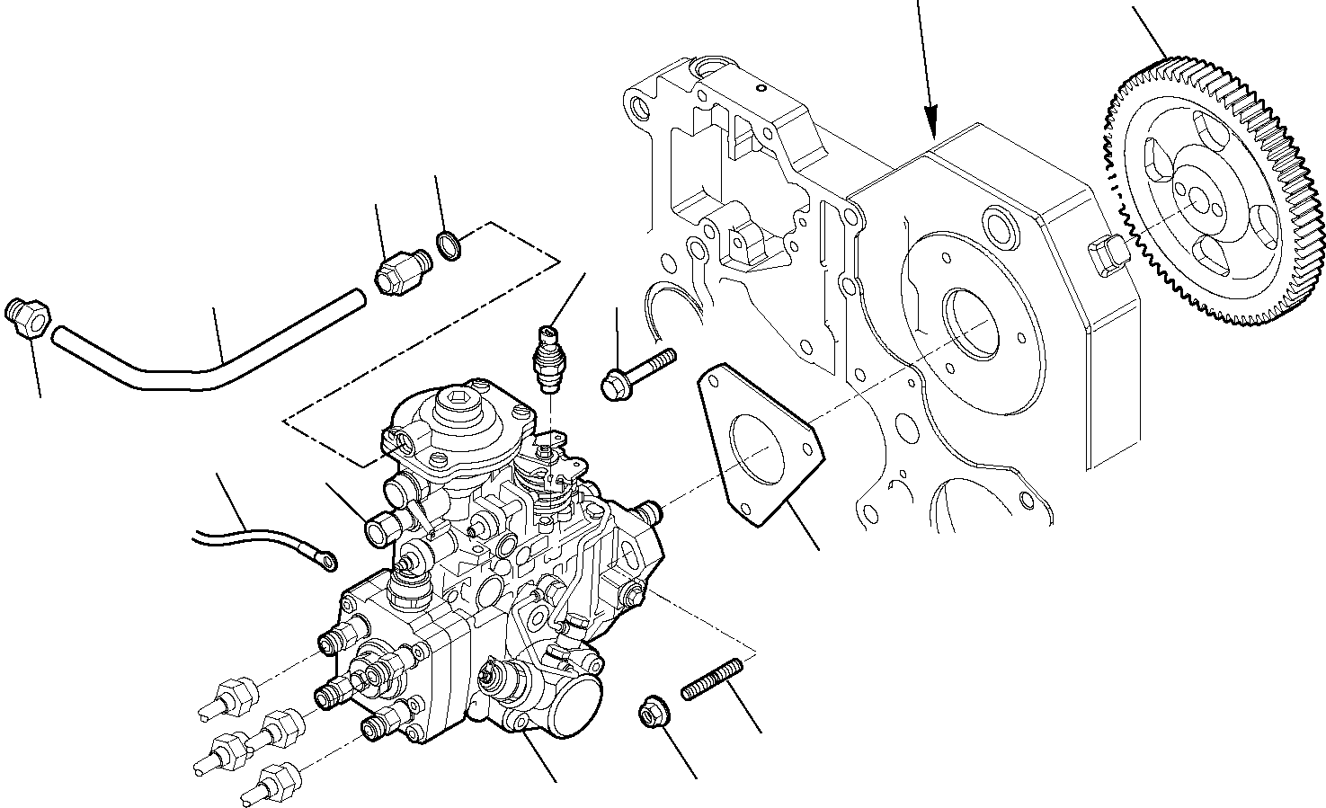 INJECTION PUMP EA504068393 KOMATSU
