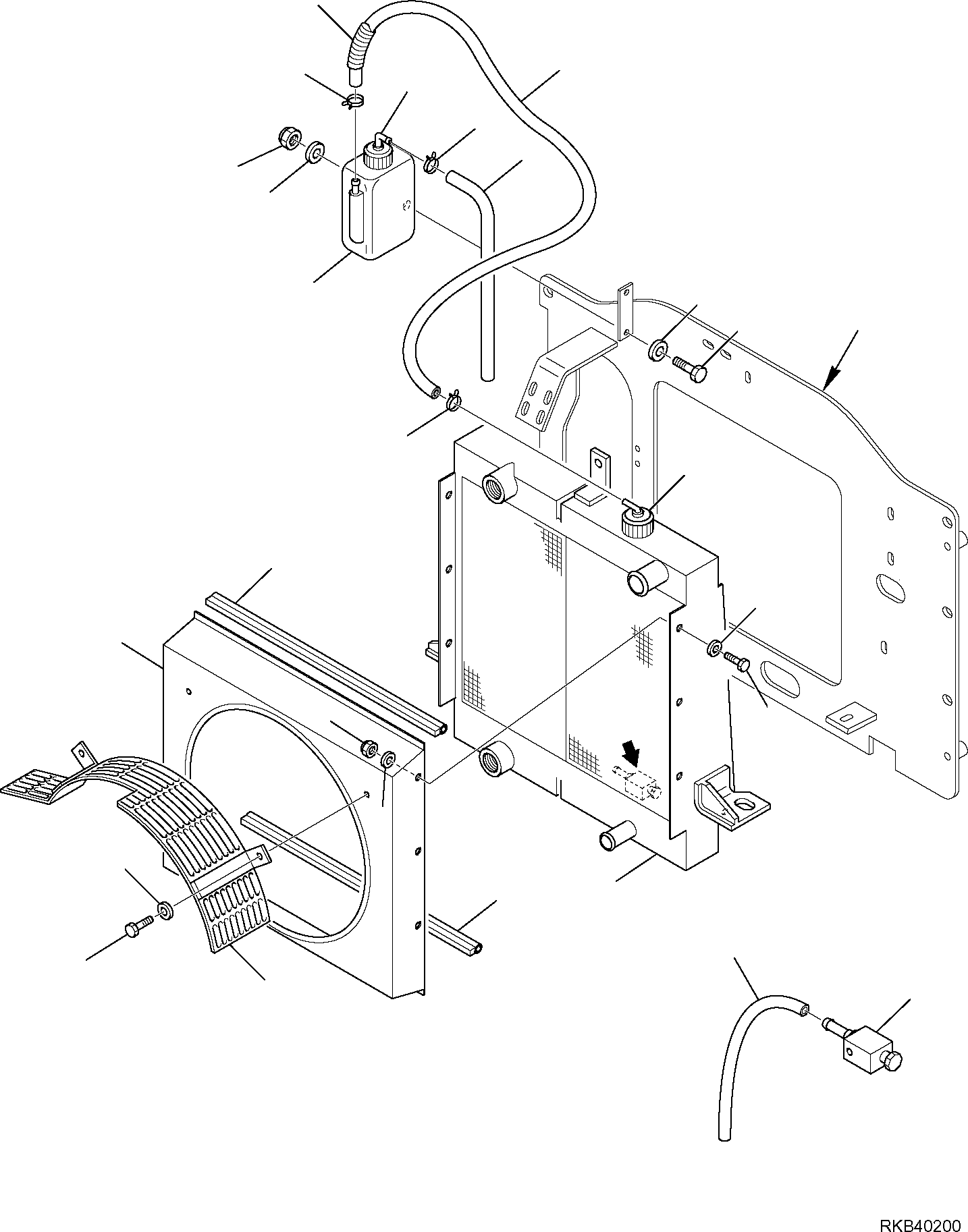 RADIATOR, ASSEMBLY 37D-03-11201 KOMATSU