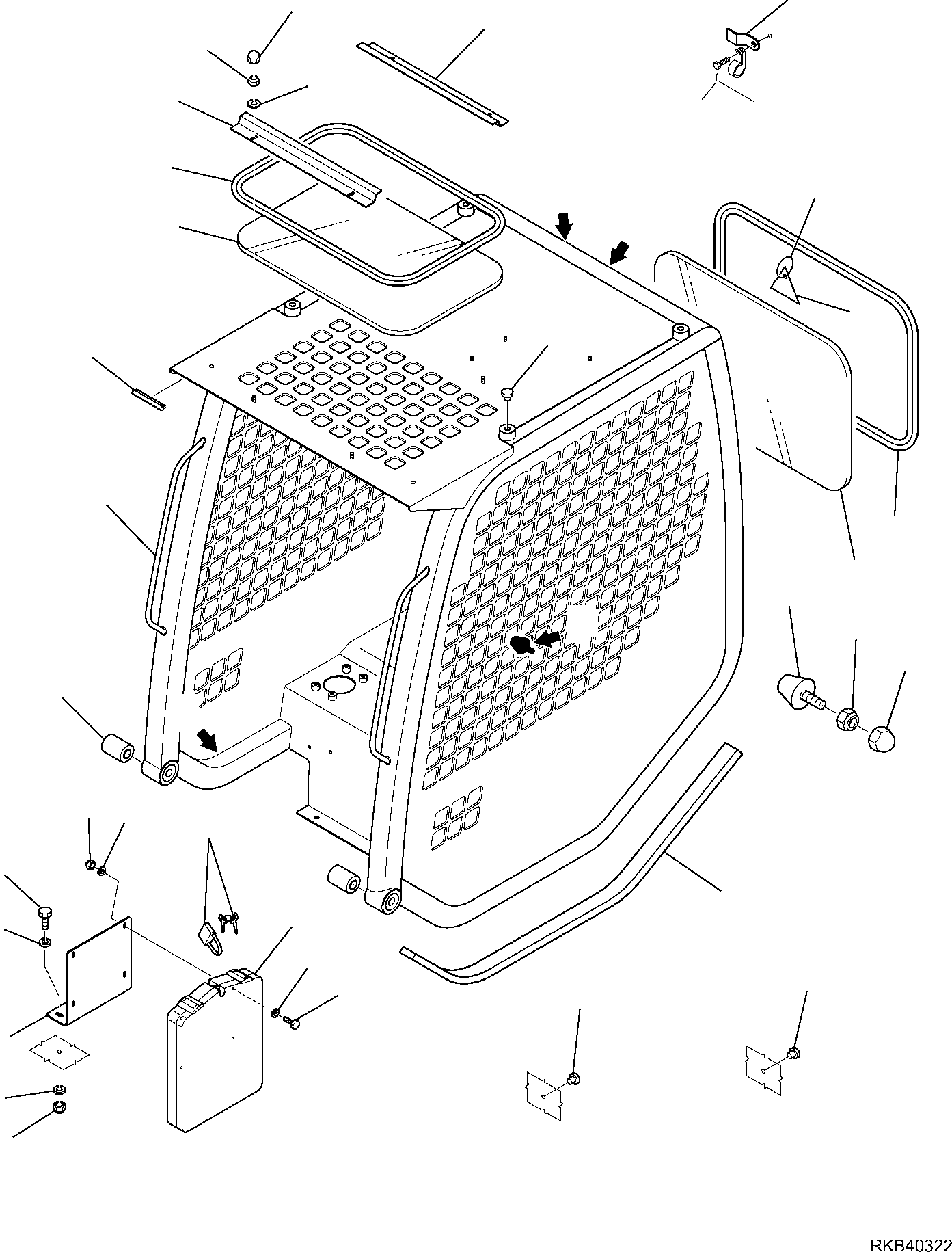 CAB, ASSEMBLY 37D-54-14112 KOMATSU