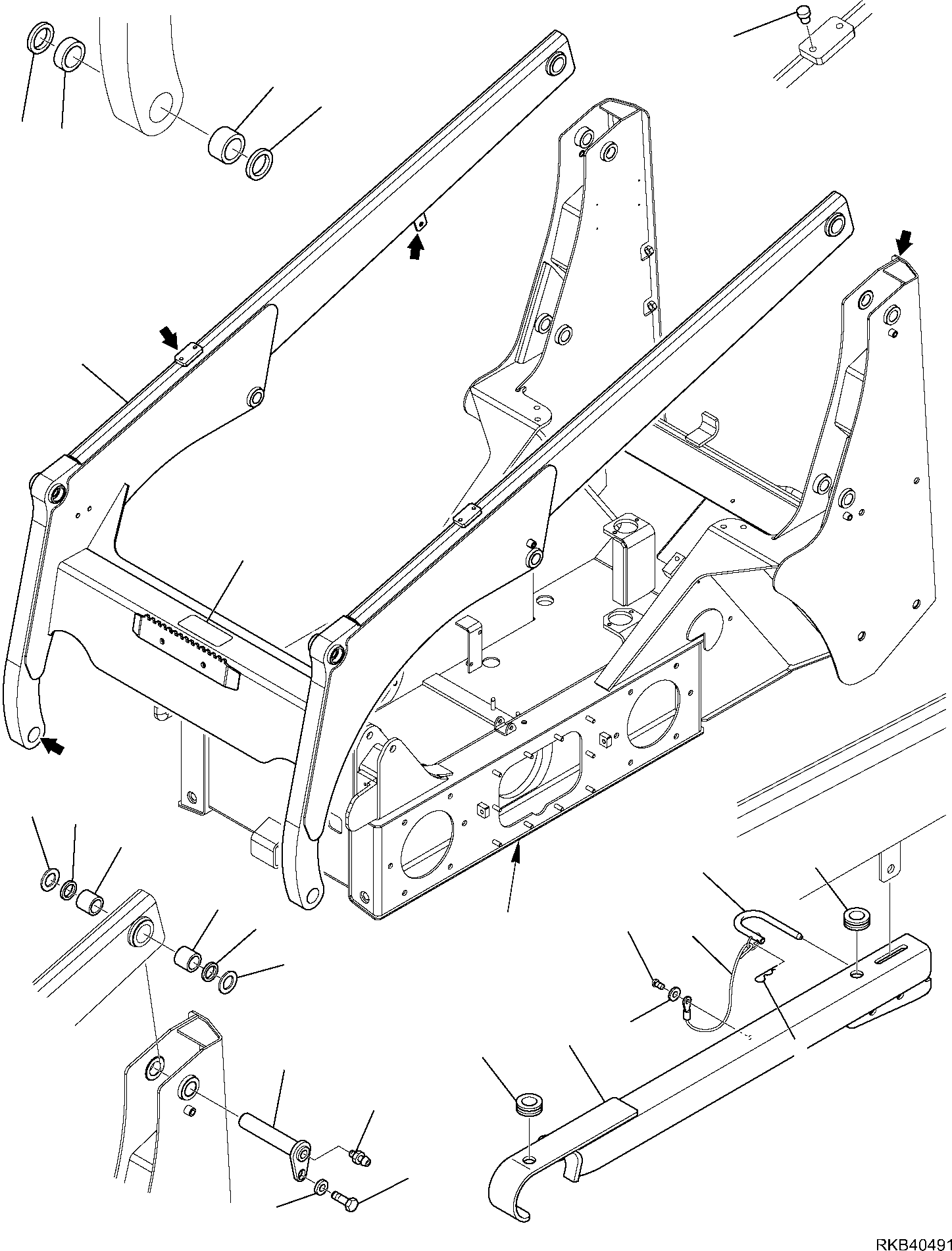 ARM, ASSEMBLY 37D-70-11113 KOMATSU