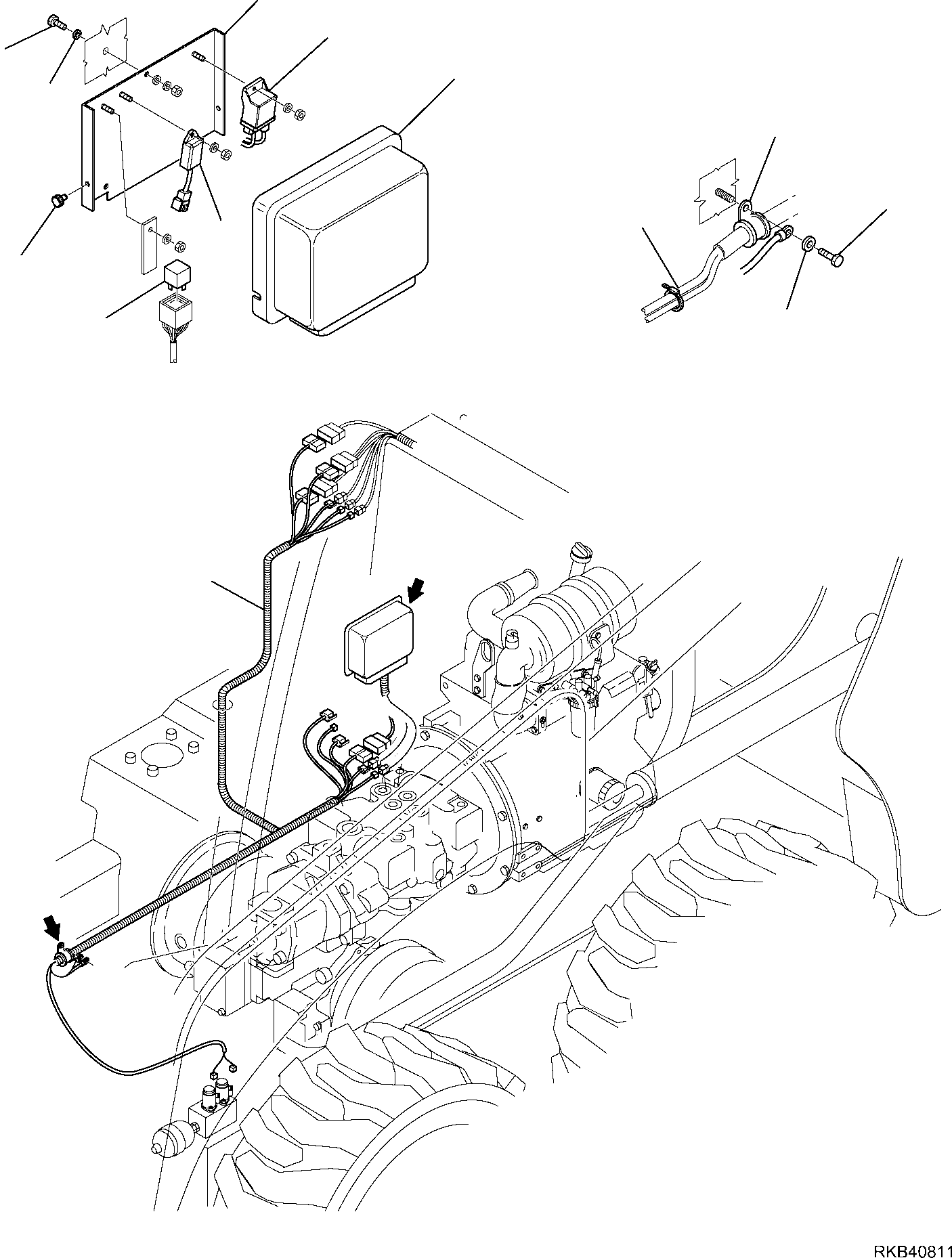 WIRING HARNESS, FRAME LINE 37D-06-11330 KOMATSU