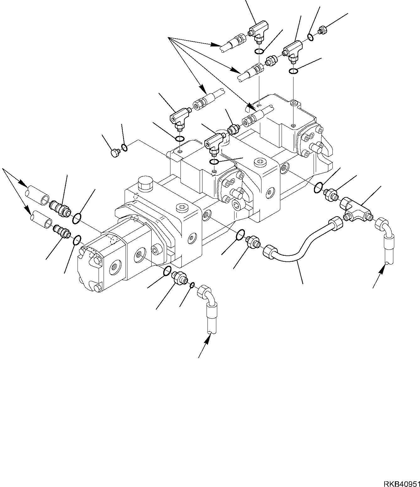 Соединительный штуцер 37D-62-10050 KOMATSU