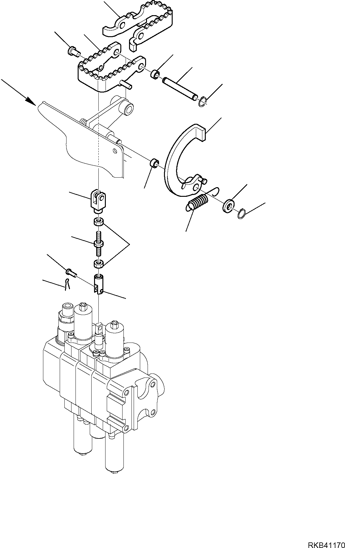 PEDAL, REAR 37D-970-1561 KOMATSU
