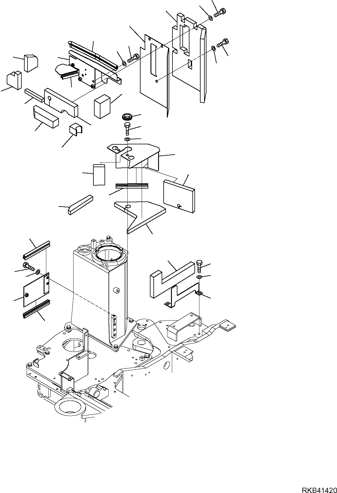 BRACKET, ASSEMBLY 22M-03-R1672 KOMATSU