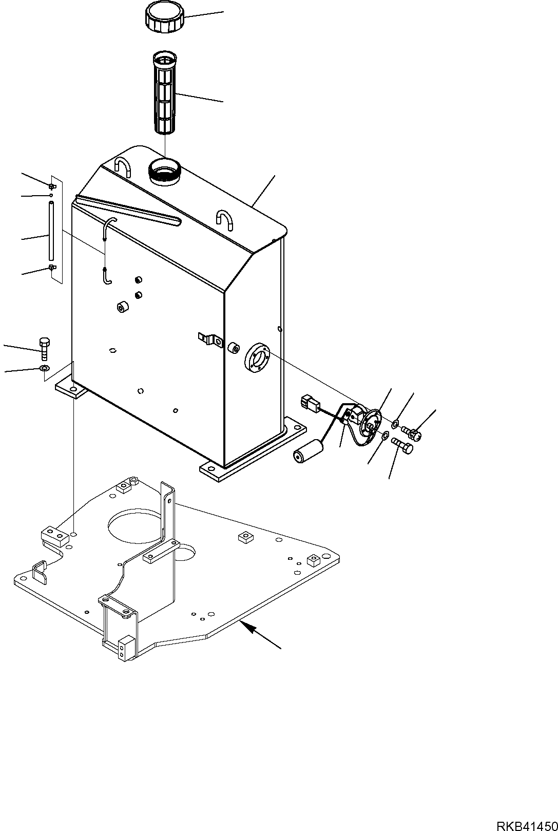 FUEL TANK, ASSEMBLY 22M-04-R1102 KOMATSU