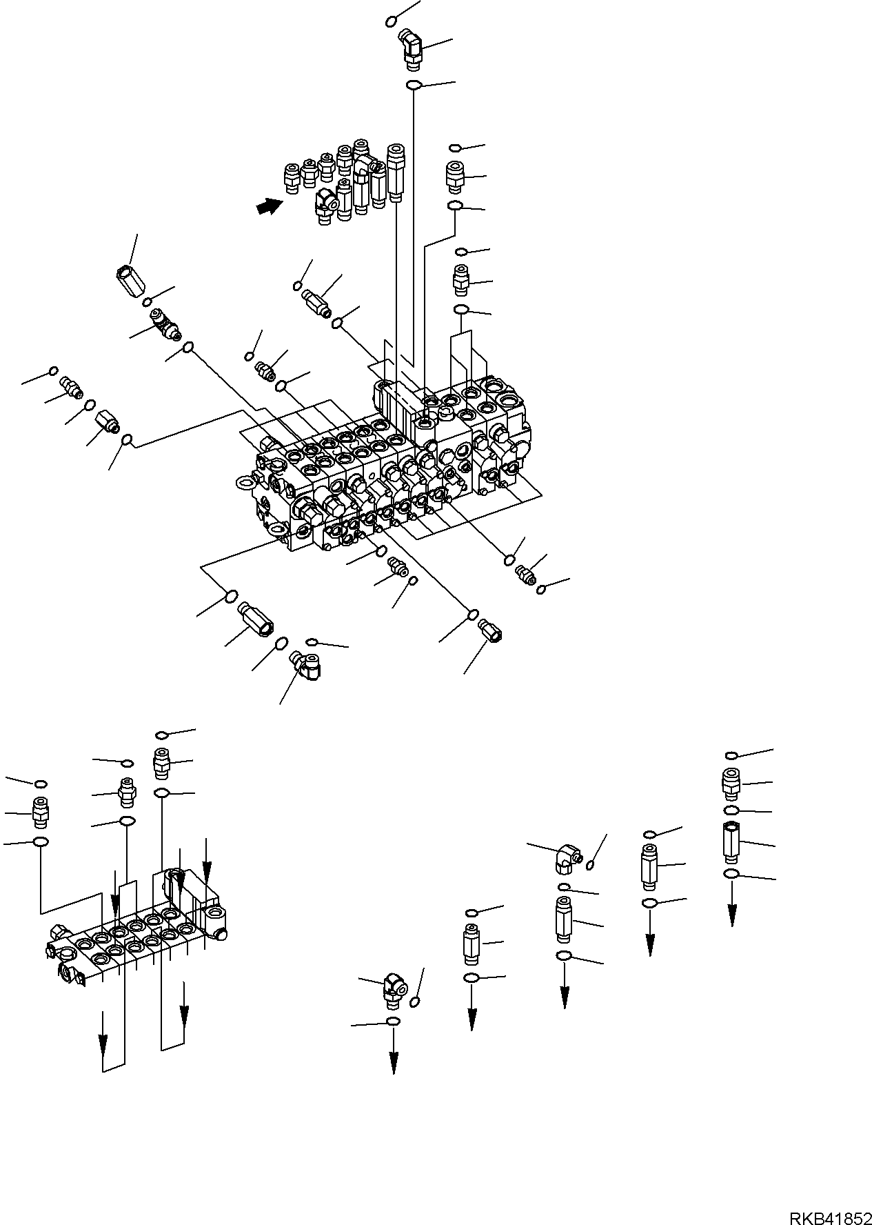 Соединительный штуцер 201-62-R5421 KOMATSU