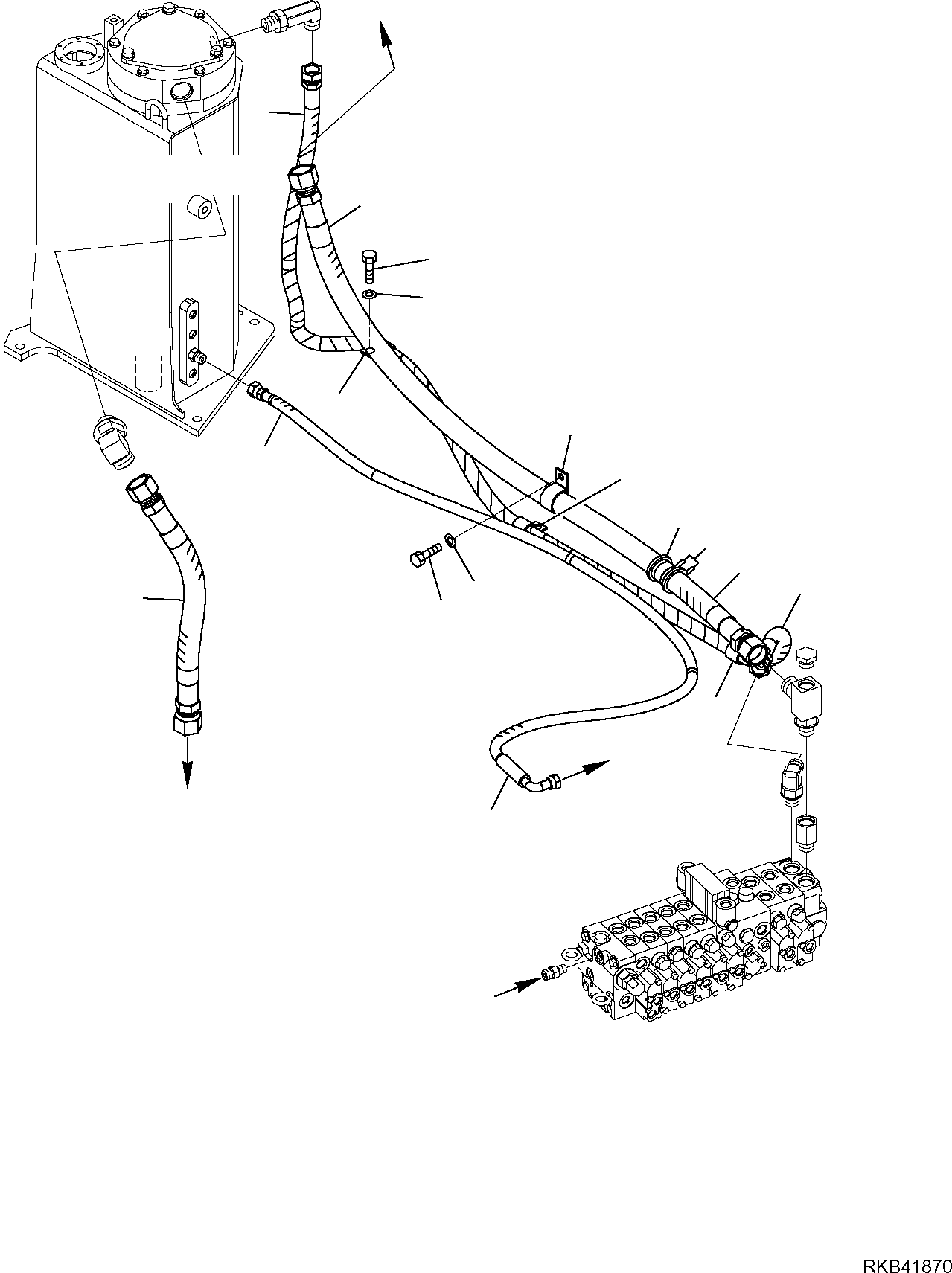 Шланг 22M-62-R2830 KOMATSU