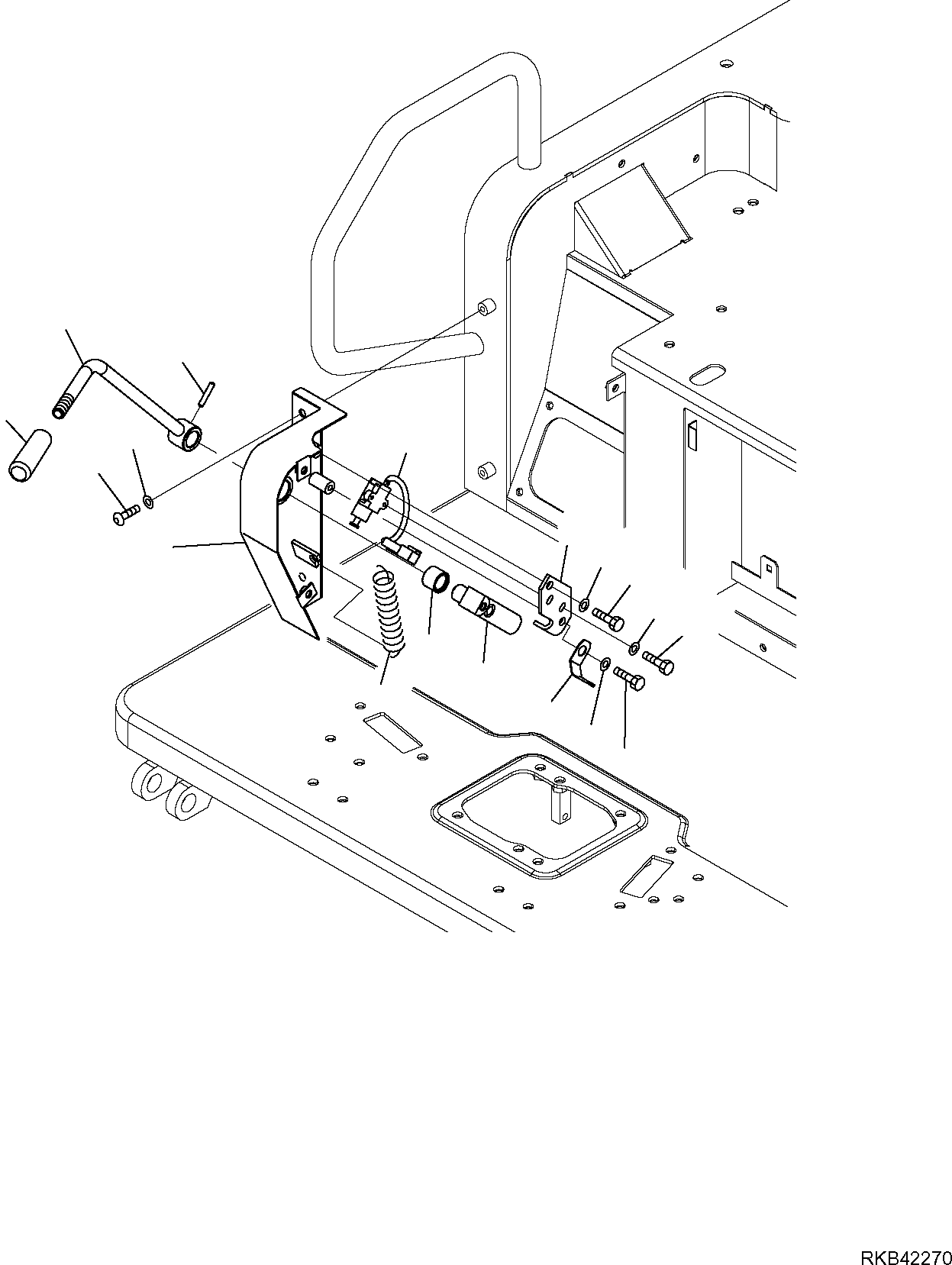 LEVER, ASSEMBLY 22M-43-R1502 KOMATSU