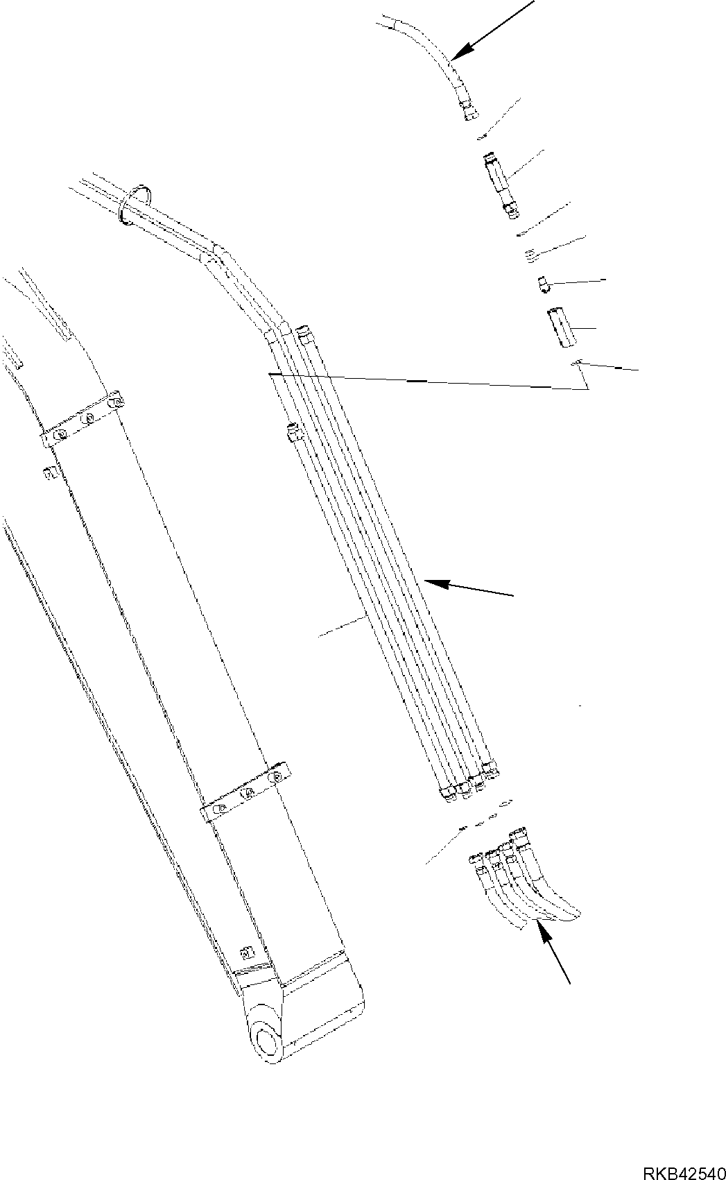 Трубка 22M-943-R150 KOMATSU