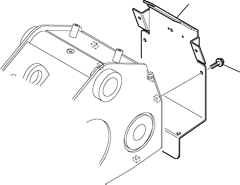 BOOM REAR COVER 395-70-14660 KOMATSU
