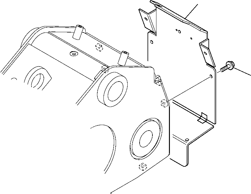 BOOM REAR COVER 395-70-14820 KOMATSU
