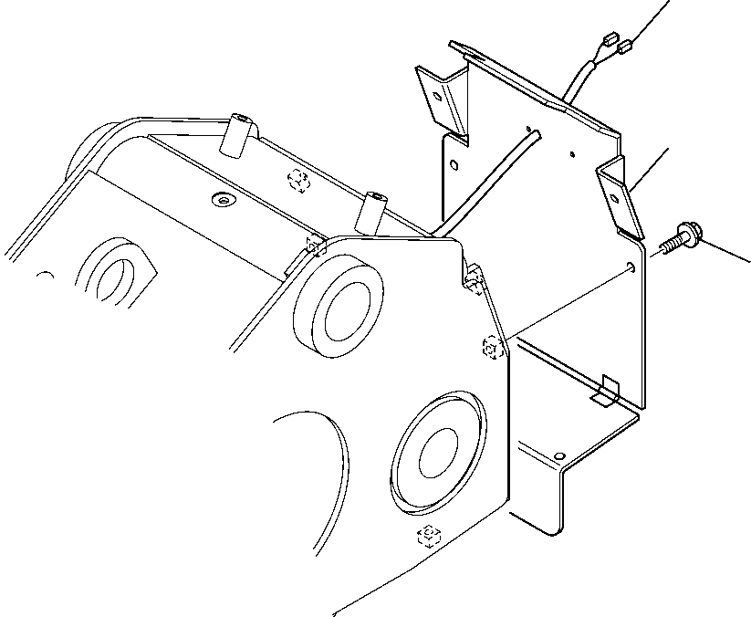BOOM REAR COVER 395-70-14830 KOMATSU