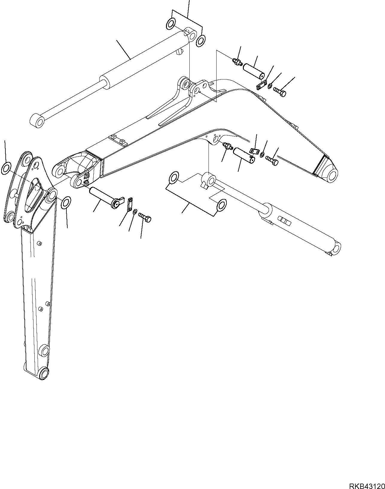 ARM CYLINDER (707-00-0Y331) KOMATSU