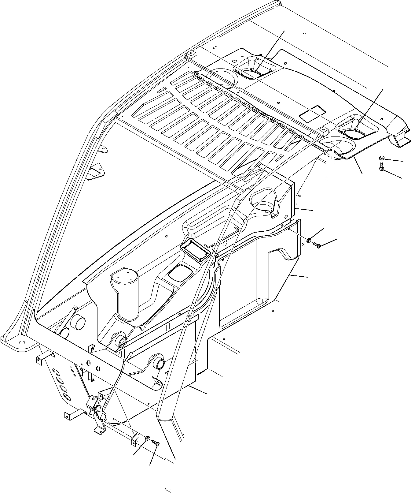 COVER, LATERAL, LOWER, R.H. 395-56-11552 KOMATSU