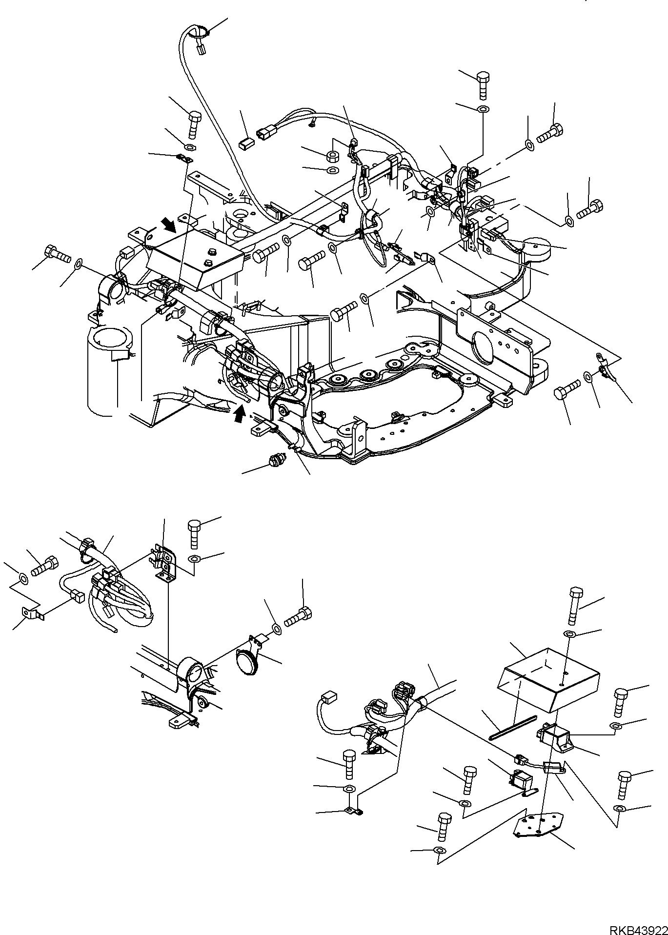 WIRING HARNESS, FRAME LINE 22K-06-R1311 KOMATSU
