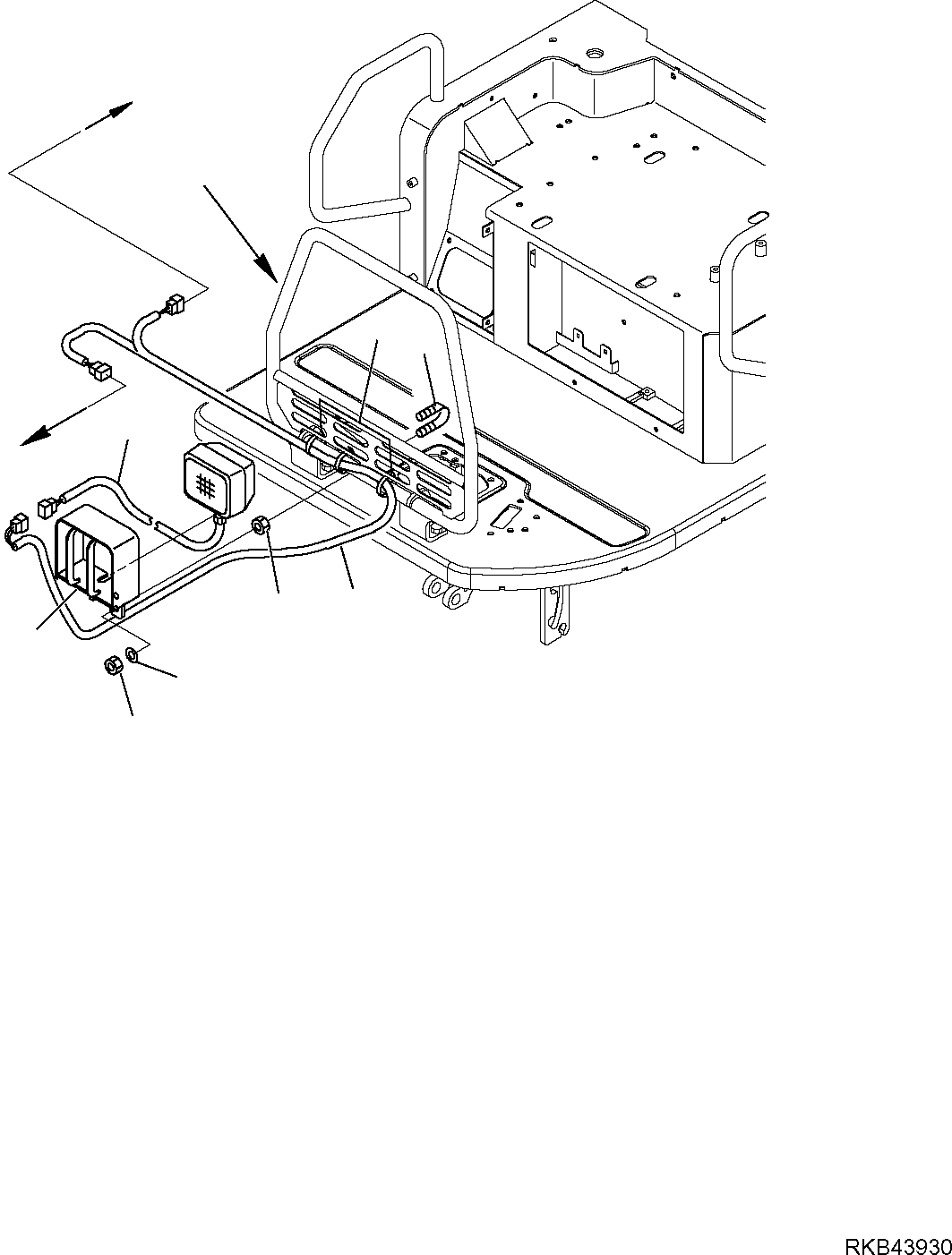 WIRING HARNESS, WORK LAMP 22L-06-R1550 KOMATSU