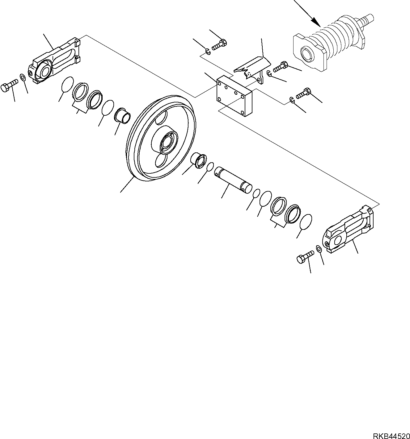 IDLER, ASSEMBLY 22L-30-R7200 KOMATSU