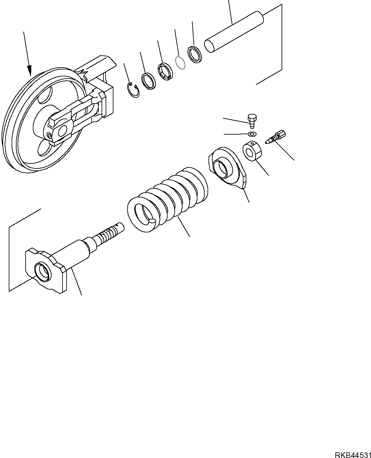 RECOIL SPRING, ASSY 22F-30-R0221 KOMATSU