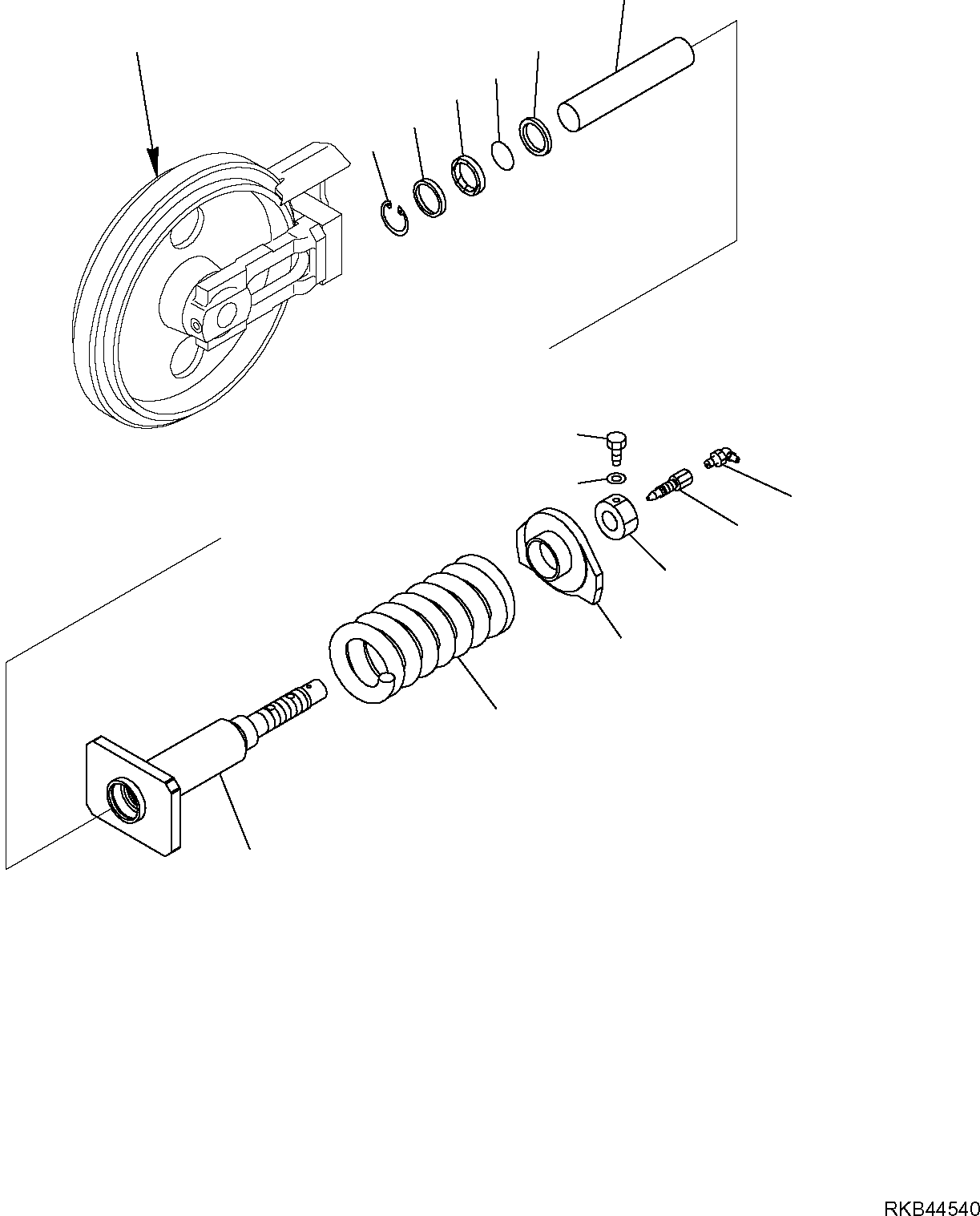 SHOCK ABSORBER, ASSY 22S-30-R0231 KOMATSU